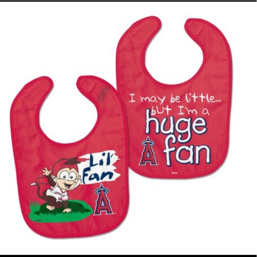NEW Los Angeles Angels WinCraft Baby Bibs 2-pack